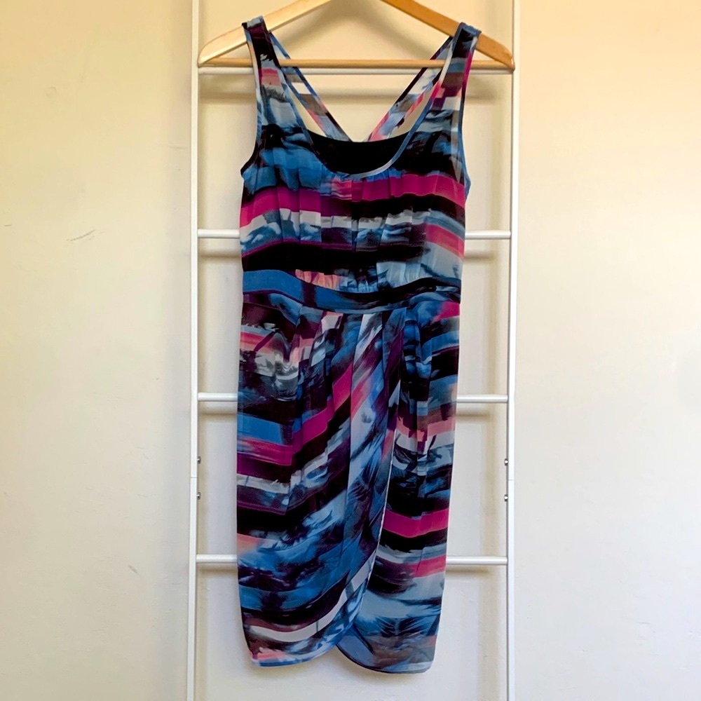 Guess Multicolor Striped Midi Dress